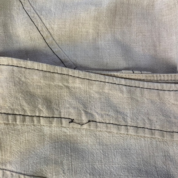 Long Cream Linen Maxi Skirt with flared bottom Women’s size 10 - Picture 6 of 6